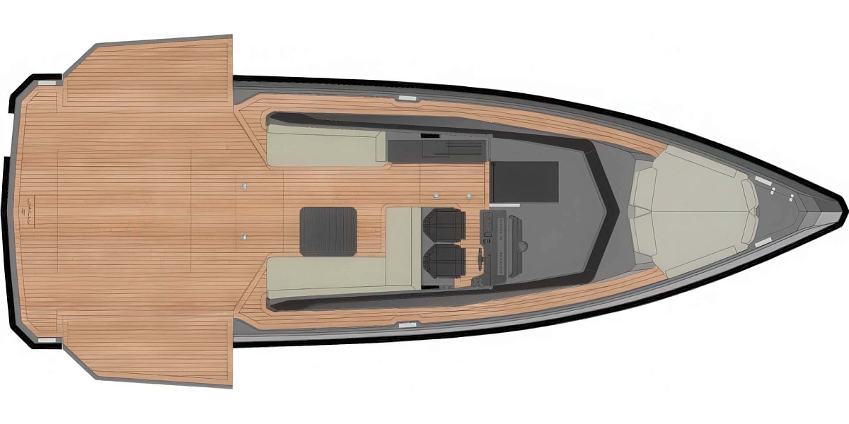 Аренда luxury tender Wally 43 Azure на Миконосе